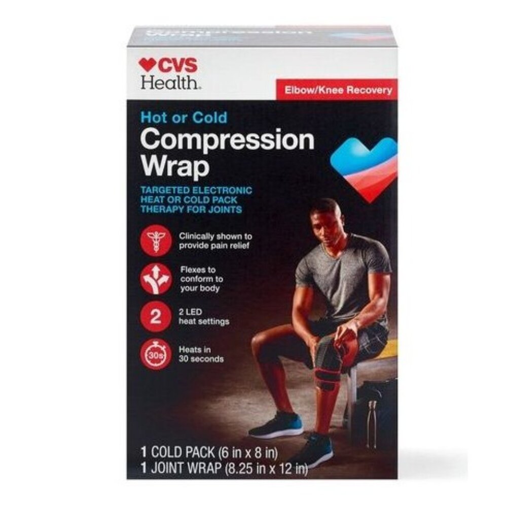 CVS Health Hot Or Cold Compression Wrap For Elbow or Knee